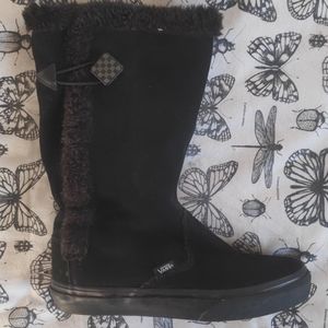 Vans Black Winter Boots Size US 7